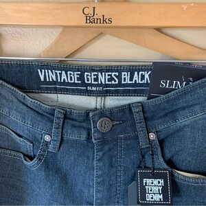New NWT VGB jeans Vintage Genes Black men’s slim fit size 30 x 30